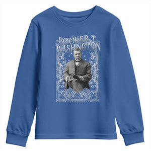 Booker Taliaferro Washington Youth Sweatshirt African American Educator Black History TS11 Royal Blue Print Your Wear