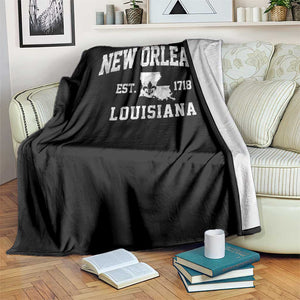 New Orleans Louisiana LA Est 1718 Throw Blanket TS11 Print Your Wear