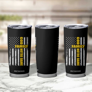 God Family Notre Dame Tumbler Cup Irish Patriotic American Flag TS11 Print Your Wear