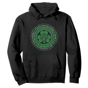 Irish Blessing May The Road Rise To Meet You Hoodie Celtic Knot Shamrock TS11 Black Print Your Wear