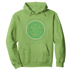 Irish Blessing May The Road Rise To Meet You Hoodie Celtic Knot Shamrock TS11 Lime Print Your Wear