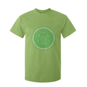 Irish Blessing May The Road Rise To Meet You T Shirt For Kid Celtic Knot Shamrock TS11 Lime Print Your Wear