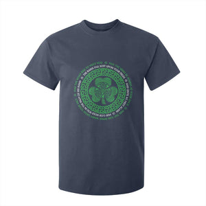 Irish Blessing May The Road Rise To Meet You T Shirt For Kid Celtic Knot Shamrock TS11 Navy Print Your Wear