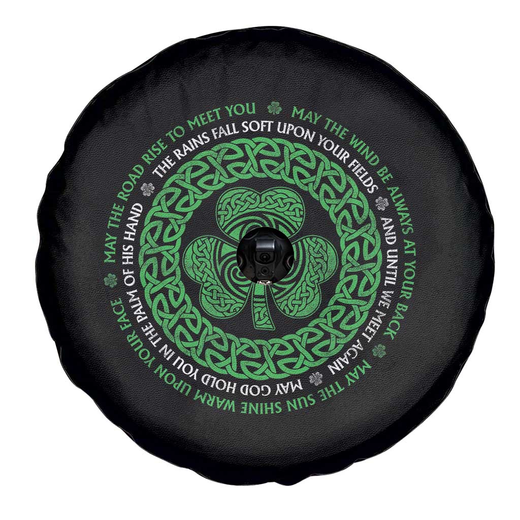 Irish Blessing May The Road Rise To Meet You Spare Tire Cover Celtic Knot Shamrock TS11 Print Your Wear