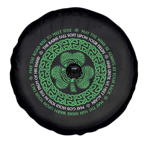 Irish Blessing May The Road Rise To Meet You Spare Tire Cover Celtic Knot Shamrock TS11 Print Your Wear
