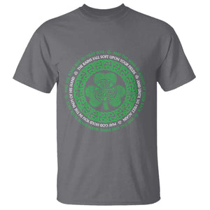 Irish Blessing May The Road Rise To Meet You T Shirt Celtic Knot Shamrock TS11 Charcoal Print Your Wear