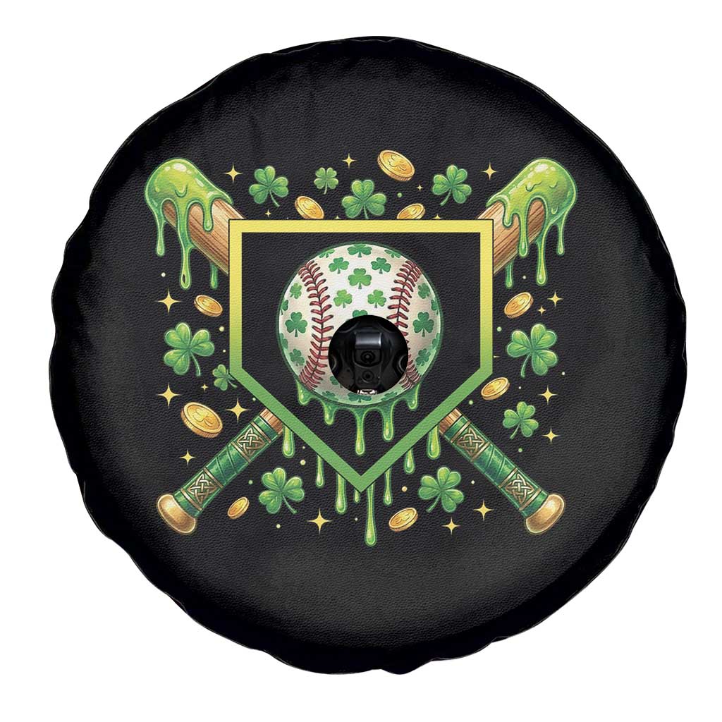 St Patricks Day Baseball Ice Cream Drip Home Plate Spare Tire Cover TS11 Print Your Wear