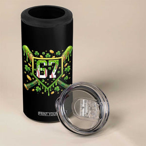 Funny St Patricks Day 67 Six Seven Baseball Ice Cream Drip 4 in 1 Can Cooler Tumbler TS11 Print Your Wear