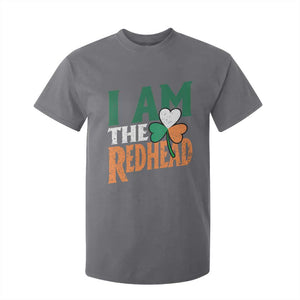 Funny Irish St Patrick's Day I Am The Redhead T Shirt For Kid Ireland Flag Shamrock TS11 Charcoal Print Your Wear