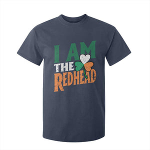 Funny Irish St Patrick's Day I Am The Redhead T Shirt For Kid Ireland Flag Shamrock TS11 Navy Print Your Wear