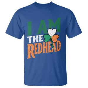 Funny Irish St Patrick's Day I Am The Redhead T Shirt Ireland Flag Shamrock TS11 Royal Blue Print Your Wear