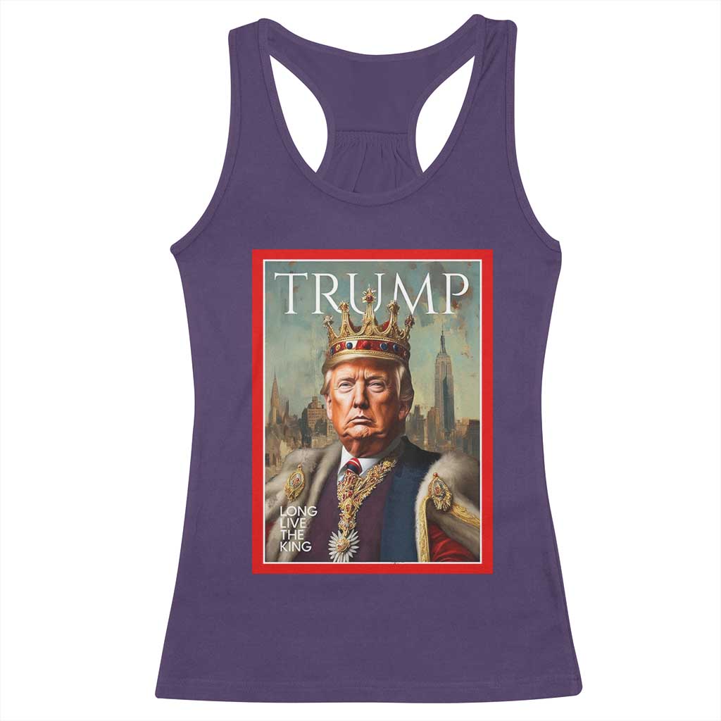 Trump Long Live The King Racerback Tank Top American Patriotic TS11 Purple Print Your Wear