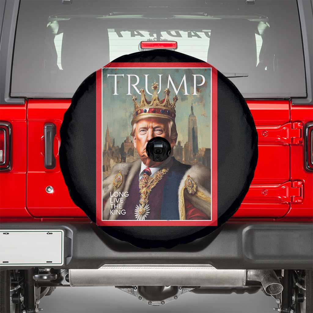 Trump Long Live The King Spare Tire Cover American Patriotic TS11 Black Print Your Wear
