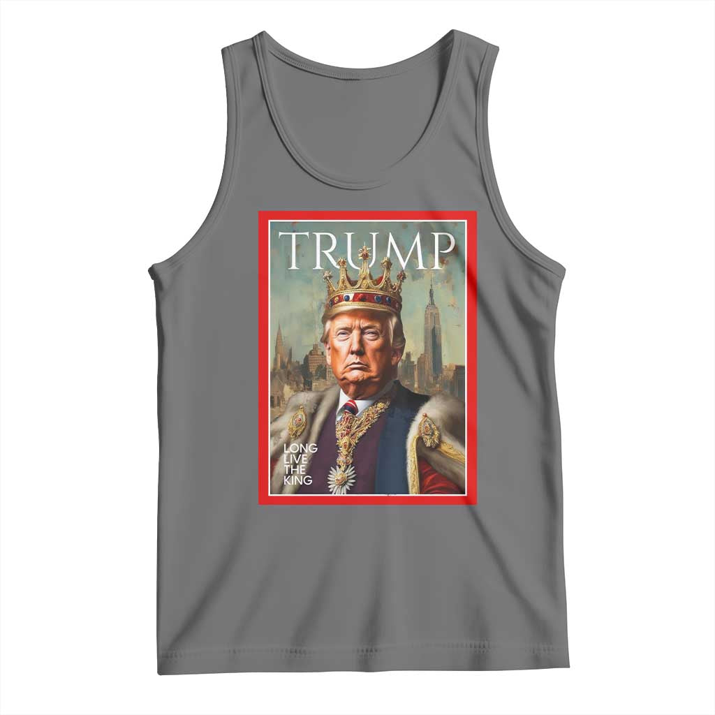 Trump Long Live The King Tank Top American Patriotic TS11 Black Heather Print Your Wear