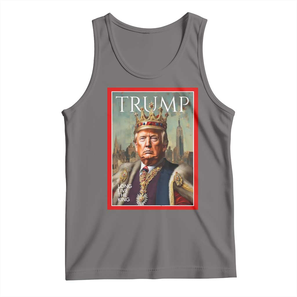 Trump Long Live The King Tank Top American Patriotic TS11 Deep Heather Print Your Wear