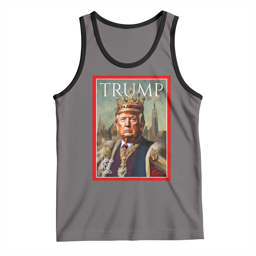 Trump Long Live The King Tank Top American Patriotic TS11 Deep Heather Black Print Your Wear