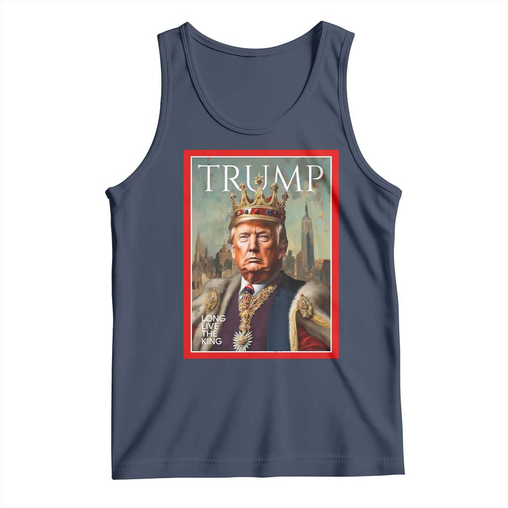 Trump Long Live The King Tank Top American Patriotic TS11 Navy Print Your Wear