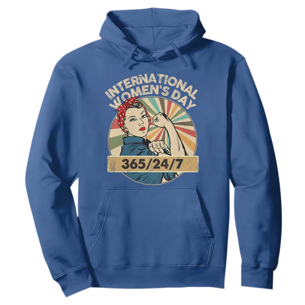 International Women's Day IWD 8 March 2025 Hoodie TS11 Royal Blue Print Your Wear