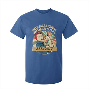 International Women's Day IWD 8 March 2025 T Shirt For Kid TS11 Royal Blue Print Your Wear