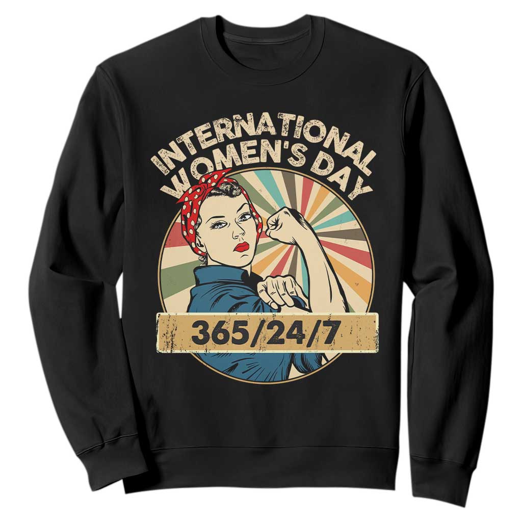 International Women's Day IWD 8 March 2025 Sweatshirt TS11 Black Print Your Wear