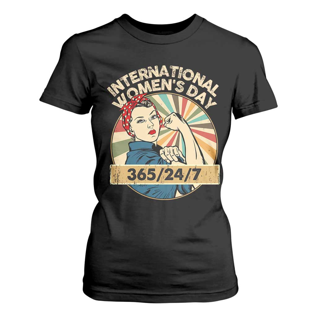 International Women's Day IWD 8 March 2025 T Shirt For Women TS11 Black Print Your Wear