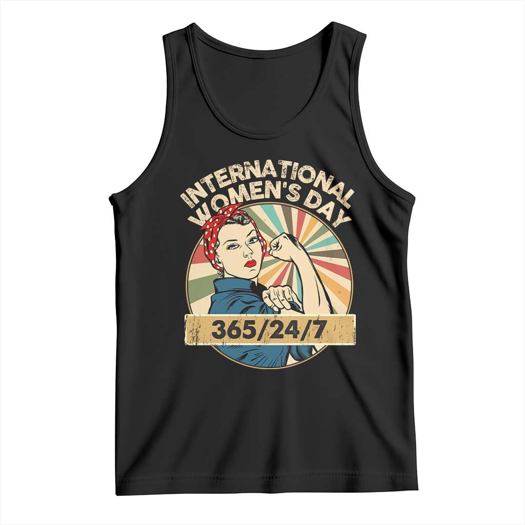 International Women's Day IWD 8 March 2025 Tank Top TS11 Black Print Your Wear