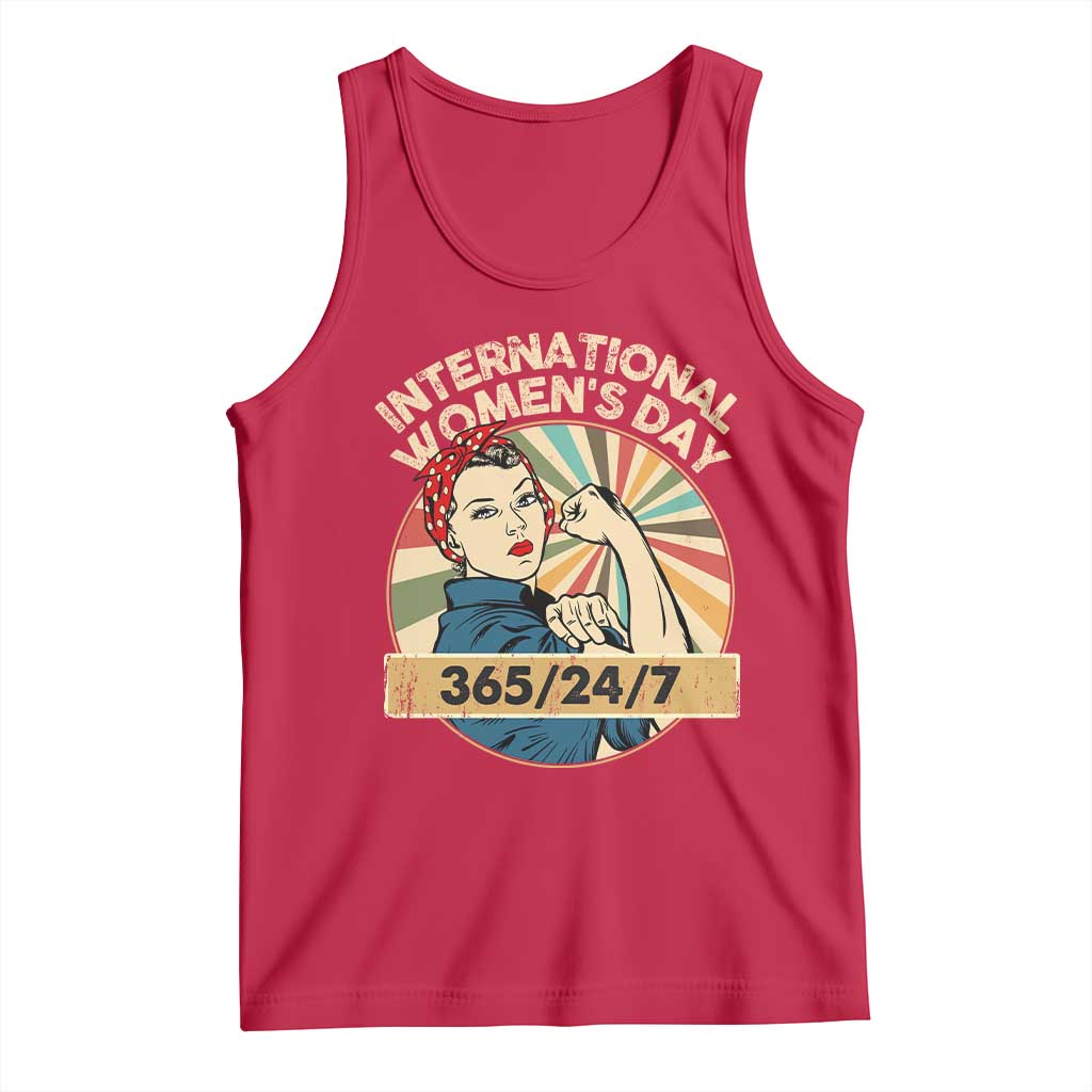 International Women's Day IWD 8 March 2025 Tank Top TS11 Red Print Your Wear