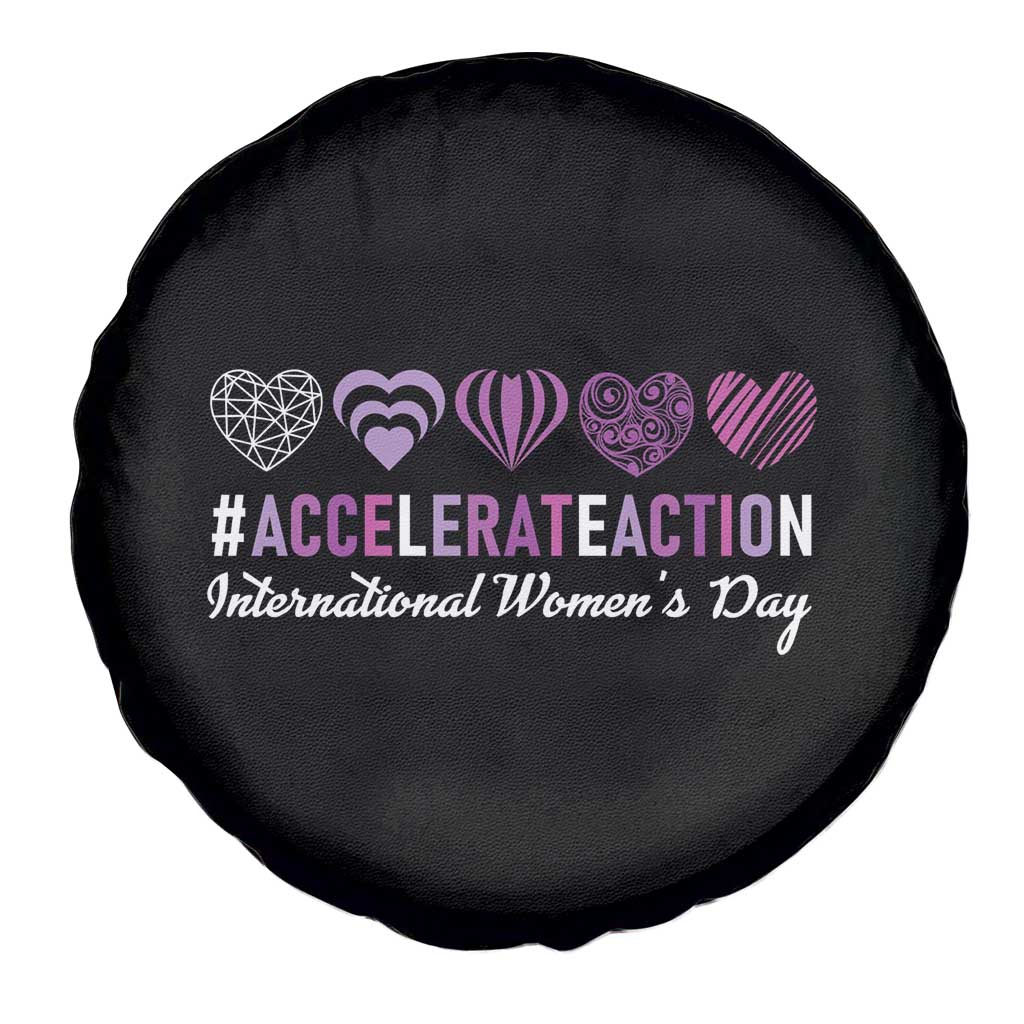 International Women's Day 2025 Spare Tire Cover Accelerate Action IWD 8 March TS11 Print Your Wear