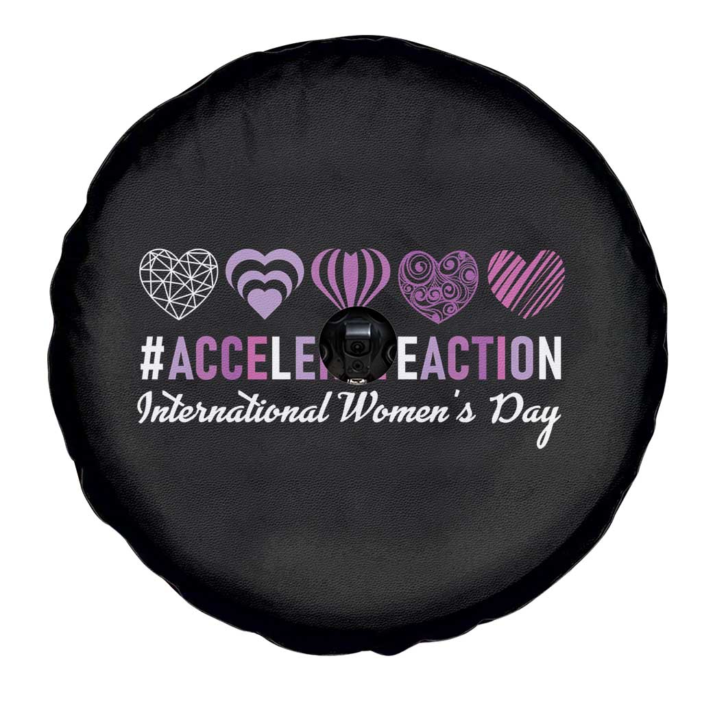 International Women's Day 2025 Spare Tire Cover Accelerate Action IWD 8 March TS11 Print Your Wear
