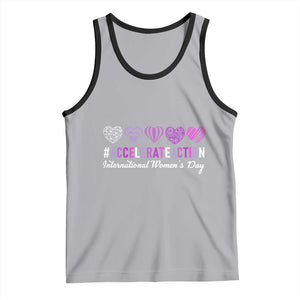 International Women's Day 2025 Tank Top Accelerate Action IWD 8 March TS11 Athletic Heather Black Print Your Wear