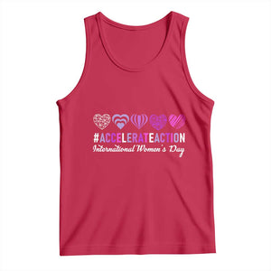 International Women's Day 2025 Tank Top Accelerate Action IWD 8 March TS11 Red Print Your Wear