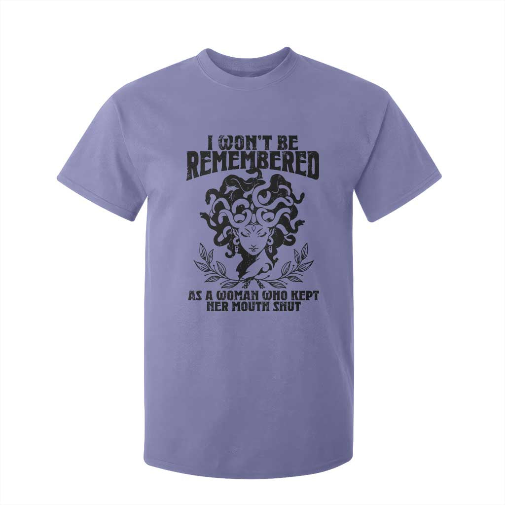 I Won't Be Remembered As A Woman Who Kept Her Mouth Shut T Shirt For Kid TS11 Violet Print Your Wear