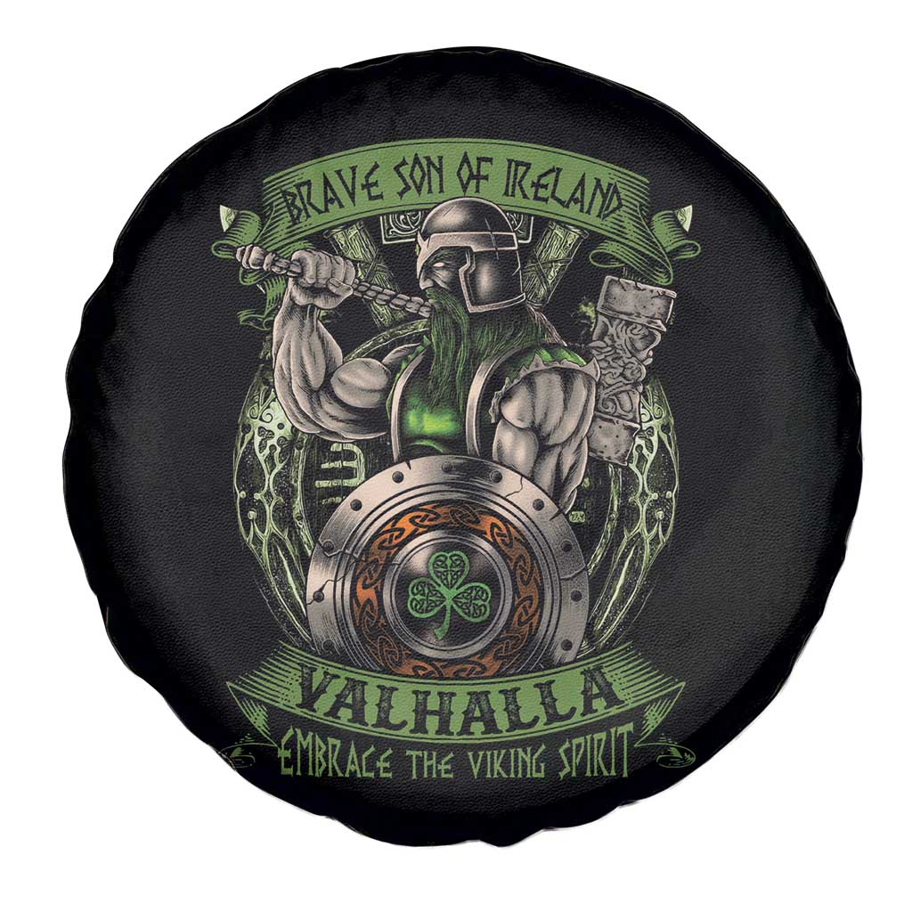 Irish Viking Spare Tire Cover Brave Son Of Ireland Valhalla Embrace The Viking Spirit TS11 Print Your Wear