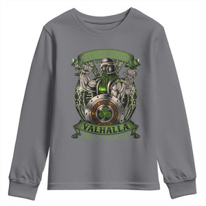 Irish Viking Youth Sweatshirt Brave Son Of Ireland Valhalla Embrace The Viking Spirit TS11 Charcoal Print Your Wear