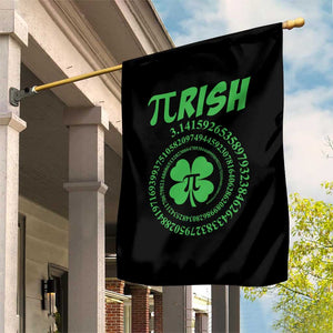 Funny St Patricks Day Pi Symbol Lover Garden Flag Pirish 3,14 Pi Number Shamrock TS11 Print Your Wear