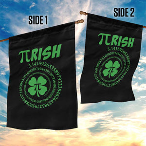 Funny St Patricks Day Pi Symbol Lover Garden Flag Pirish 3,14 Pi Number Shamrock TS11 Print Your Wear