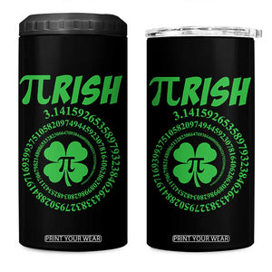 Funny St Patricks Day Pi Symbol Lover 4 in 1 Can Cooler Tumbler Pirish 3,14 Pi Number Shamrock TS11 One Size: 16 oz Black Print Your Wear