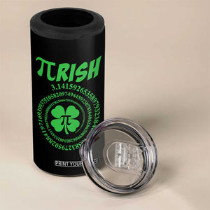 Funny St Patricks Day Pi Symbol Lover 4 in 1 Can Cooler Tumbler Pirish 3,14 Pi Number Shamrock TS11 Print Your Wear