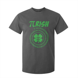 Funny St Patricks Day Pi Symbol Lover T Shirt For Kid Pirish 3,14 Pi Number Shamrock TS11 Dark Heather Print Your Wear