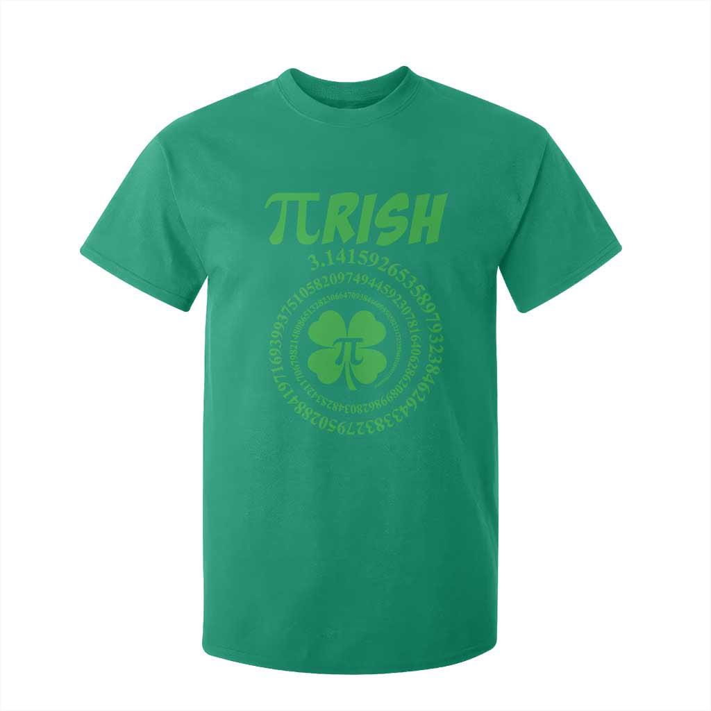 Funny St Patricks Day Pi Symbol Lover T Shirt For Kid Pirish 3,14 Pi Number Shamrock TS11 Irish Green Print Your Wear