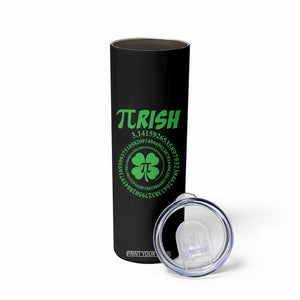 Funny St Patricks Day Pi Symbol Lover Skinny Tumbler Pirish 3,14 Pi Number Shamrock TS11 Print Your Wear