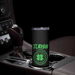 Funny St Patricks Day Pi Symbol Lover Skinny Tumbler Pirish 3,14 Pi Number Shamrock TS11 Print Your Wear