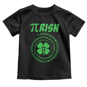 Funny St Patricks Day Pi Symbol Lover Toddler T Shirt Pirish 3,14 Pi Number Shamrock TS11 Black Print Your Wear