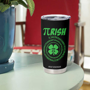 Funny St Patricks Day Pi Symbol Lover Tumbler Cup Pirish 3,14 Pi Number Shamrock TS11 Print Your Wear