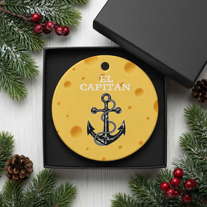 El Capitan Boating Captain Ceramic Ornament Funny Boat Sailing Vintage Anchor TS11 1pc Yellow Cheese Print Your Wear