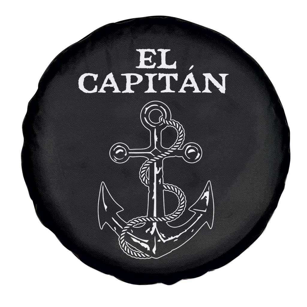 El Capitan Boating Captain Spare Tire Cover Funny Boat Sailing Vintage Anchor TS11 Print Your Wear