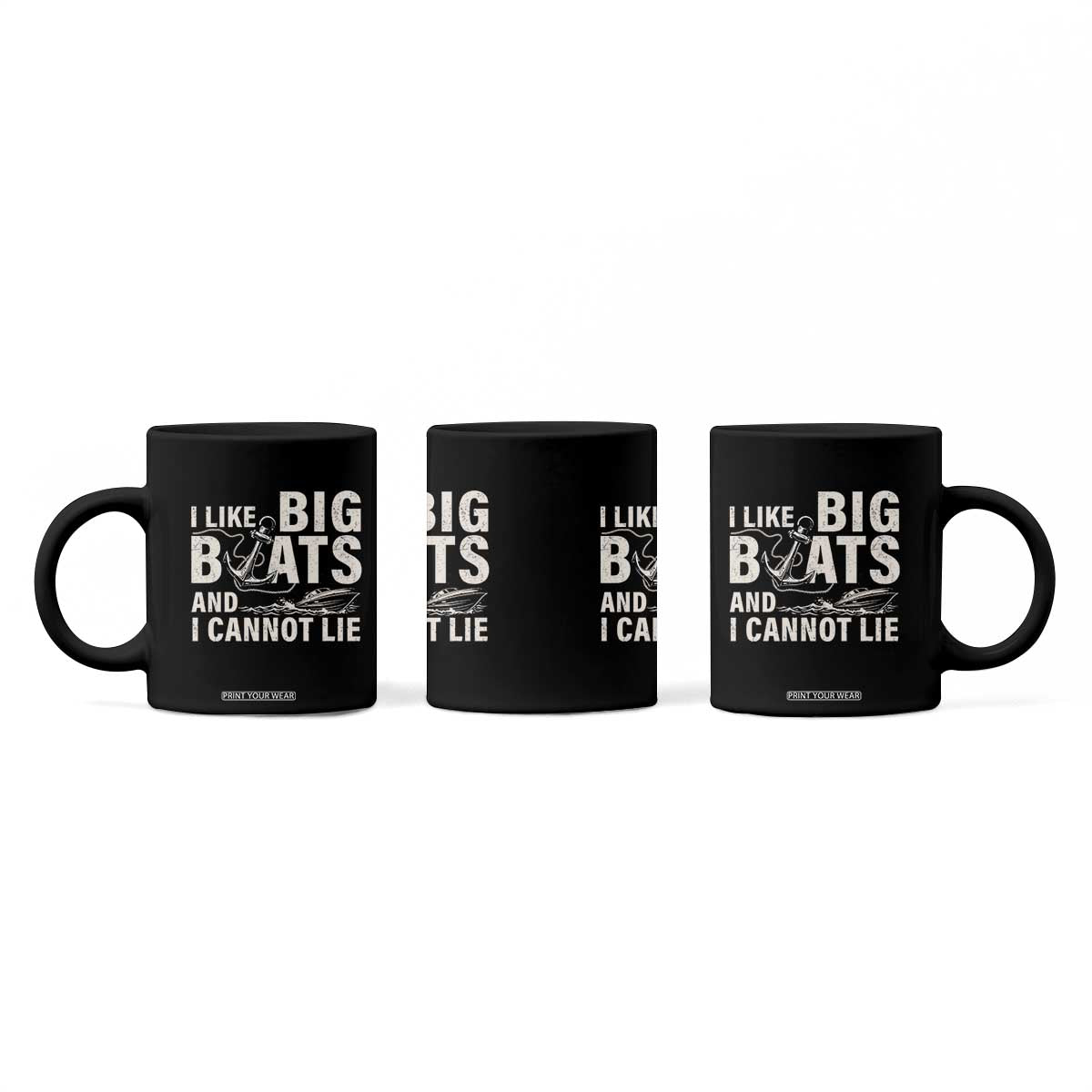 I Like Big Boats And I Cannot Lie Coffee Mug Funny Boating Cruise Ship TS11 Print Your Wear