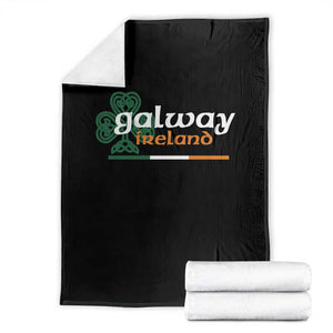 Galway Ireland Throw Blanket Irish City Souvenir St Patricks Day Celtic Shamrock TS11 Black Print Your Wear