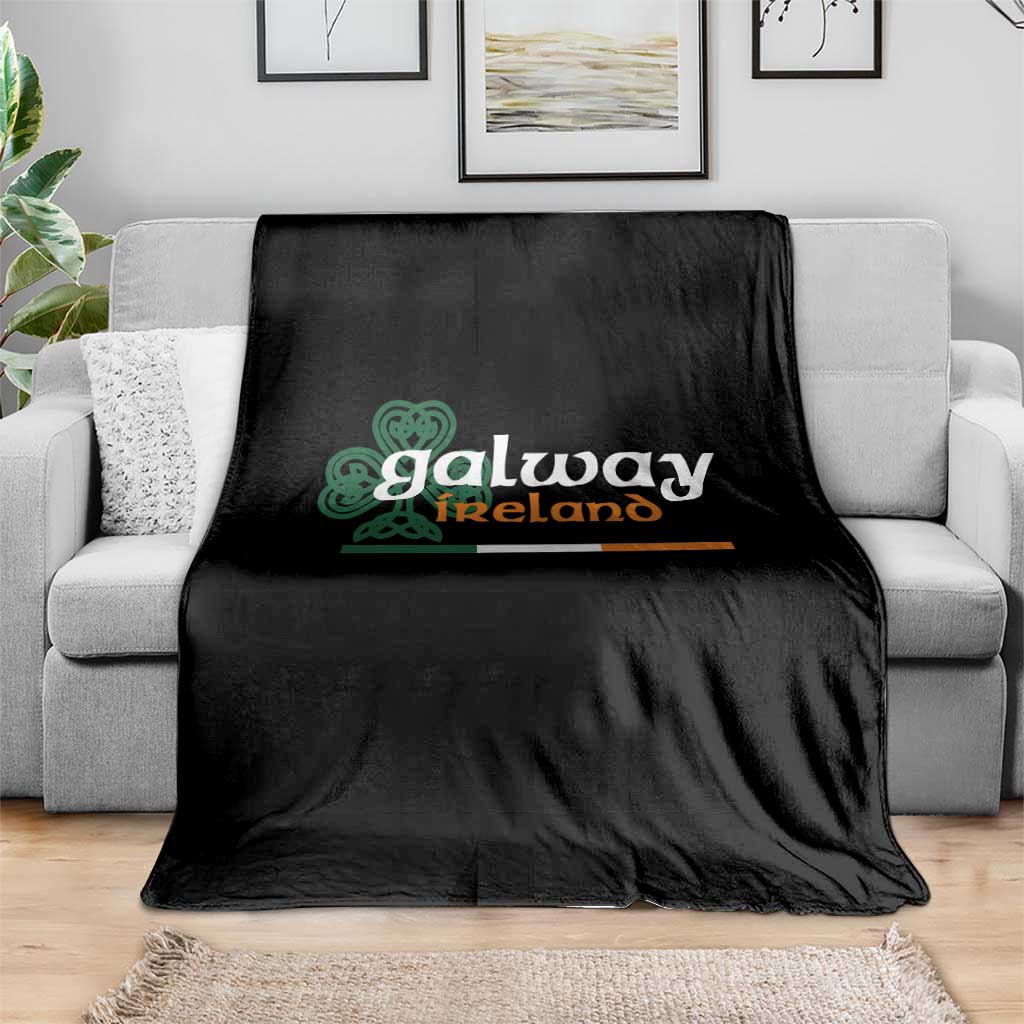 Galway Ireland Throw Blanket Irish City Souvenir St Patricks Day Celtic Shamrock TS11 Print Your Wear