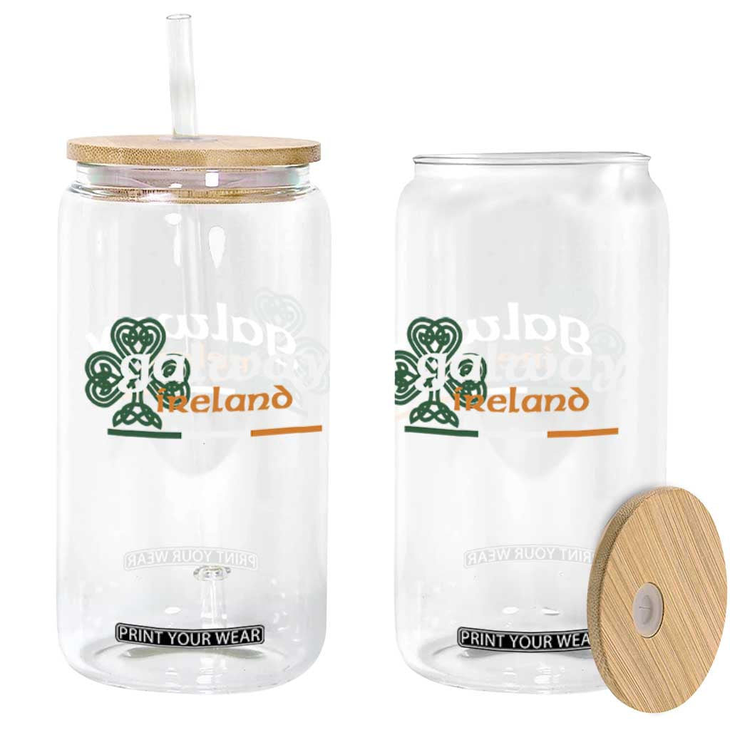 Galway Ireland Glass Can Irish City Souvenir St Patricks Day Celtic Shamrock TS11 Print Your Wear